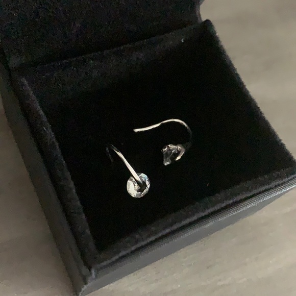 Pressure set Crystal earrings hypoallergenic - Picture 1 of 7